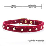 Cat Collar for Small Dogs Puppies Flocking Cat Puppies Collar Pet Supplies Product Adjustable for Kitten Pet Cats Collars YS0032