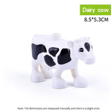 legoing duploed Animals Series big building blocks black cat dog lion and Tiger elephant with toys for childrens kids party gift