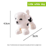 legoing duploed Animals Series big building blocks black cat dog lion and Tiger elephant with toys for childrens kids party gift