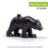 legoing duploed Animals Series big building blocks black cat dog lion and Tiger elephant with toys for childrens kids party gift