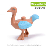 legoing duploed Animals Series big building blocks black cat dog lion and Tiger elephant with toys for childrens kids party gift