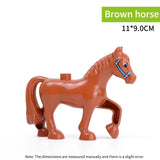 legoing duploed Animals Series big building blocks black cat dog lion and Tiger elephant with toys for childrens kids party gift