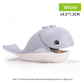 legoing duploed Animals Series big building blocks black cat dog lion and Tiger elephant with toys for childrens kids party gift