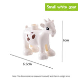 legoing duploed Animals Series big building blocks black cat dog lion and Tiger elephant with toys for childrens kids party gift