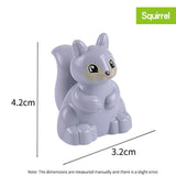 legoing duploed Animals Series big building blocks black cat dog lion and Tiger elephant with toys for childrens kids party gift