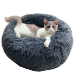 SJ 6 Size Winter Warm Super Soft Round Plush Bed For Cats Dogs Pet Bed Nest Small Medium Large Dogs Puppy Bed Cat Supplies
