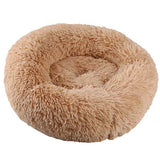 SJ 6 Size Winter Warm Super Soft Round Plush Bed For Cats Dogs Pet Bed Nest Small Medium Large Dogs Puppy Bed Cat Supplies