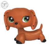 pet shop toys collection standing short hair cat 2291 Tabby 1451 Black 2249 dachshund dog 675 collie great dane 577 spaniel