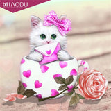 Miaodu Diamond Embroidery hobby Animal Cat 5D DIY Diamond Painting cross stitch Experience toys Diamond Mosaic Bedroom Decor