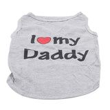 Cute Pet Dog Cat Shirt Pet Clothing Spring Summer Breathable Vest For Cats Small Dogs Pug Kitten Outfit